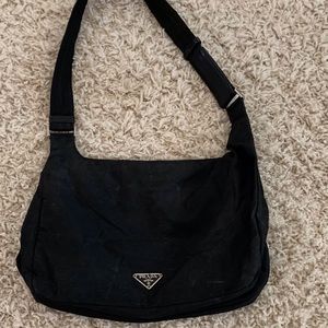Authentic Prada Tessuto Black Nylon shoulder bag